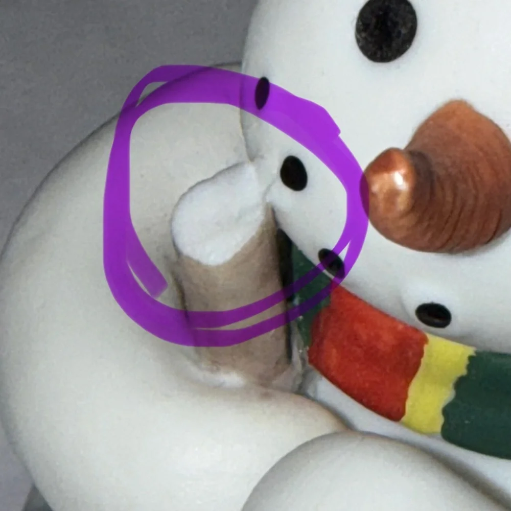 PartyLite Snowman Candle Holder with Red and Green Accents - Picture 12 of 12